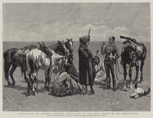 Un soldato della Polizia a Cavallo Canadese perso nelle Grandi Pianure del Saskatchewan da Frederic Remington